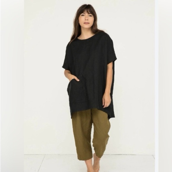 Elizabeth Suzann Harper Tunic mid weight linen - Picture 9 of 13